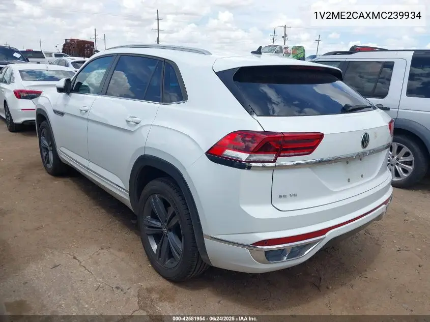 2021 Volkswagen Atlas Cross Sport 3.6L V6 Se W/Technology R-Line VIN: 1V2ME2CAXMC239934 Lot: 42581954