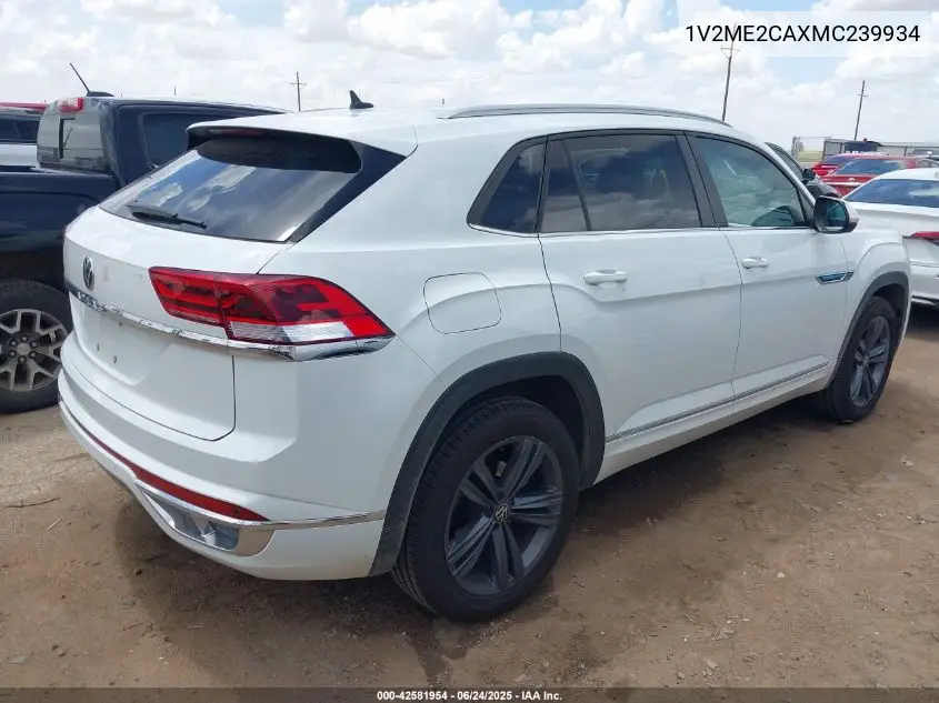 2021 Volkswagen Atlas Cross Sport 3.6L V6 Se W/Technology R-Line VIN: 1V2ME2CAXMC239934 Lot: 42581954