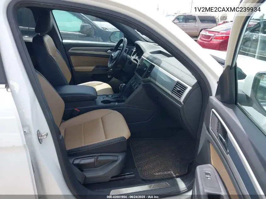 2021 Volkswagen Atlas Cross Sport 3.6L V6 Se W/Technology R-Line VIN: 1V2ME2CAXMC239934 Lot: 42581954