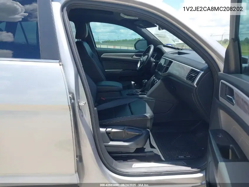 2021 Volkswagen Atlas Cross Sport 3.6L V6 Se W/Technology VIN: 1V2JE2CA8MC208202 Lot: 42583489