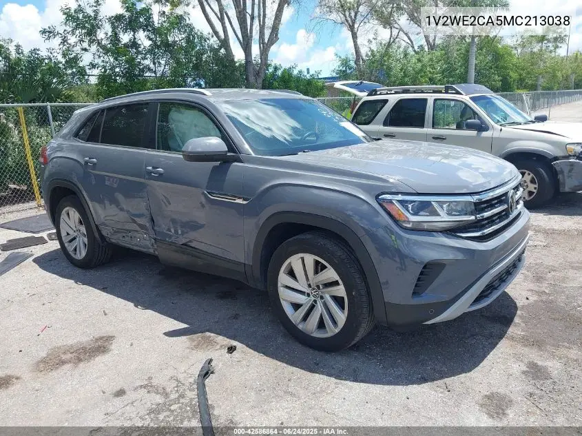 2021 Volkswagen Atlas Cross Sport 3.6L V6 Se W/Technology VIN: 1V2WE2CA5MC213038 Lot: 42586864