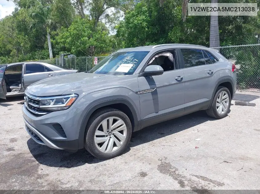 2021 Volkswagen Atlas Cross Sport 3.6L V6 Se W/Technology VIN: 1V2WE2CA5MC213038 Lot: 42586864