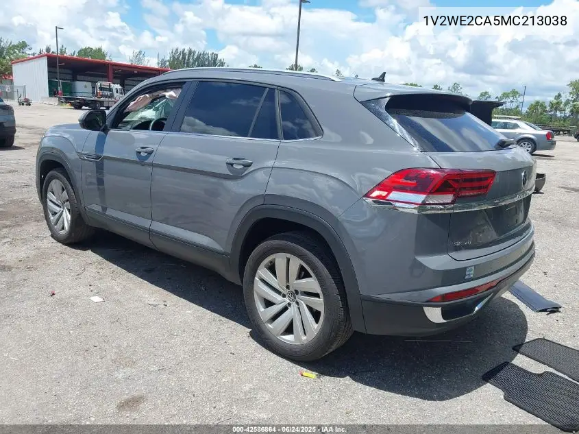 2021 Volkswagen Atlas Cross Sport 3.6L V6 Se W/Technology VIN: 1V2WE2CA5MC213038 Lot: 42586864