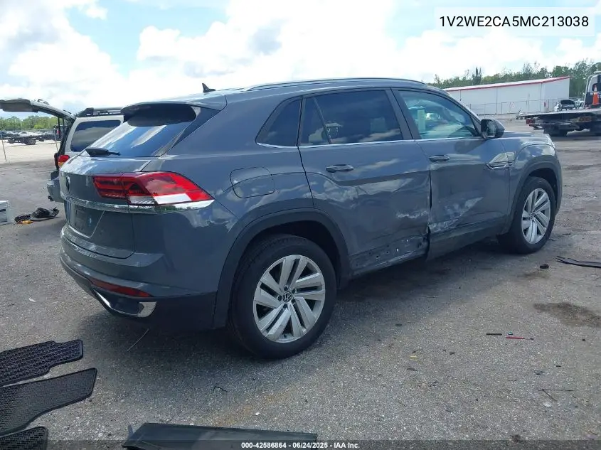 2021 Volkswagen Atlas Cross Sport 3.6L V6 Se W/Technology VIN: 1V2WE2CA5MC213038 Lot: 42586864