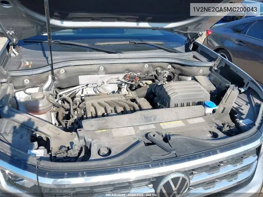 2021 Volkswagen Atlas Cross Sport 3.6L V6 Se W/Technology R-Line VIN: 1V2NE2CA5MC200043 Lot: 42638289
