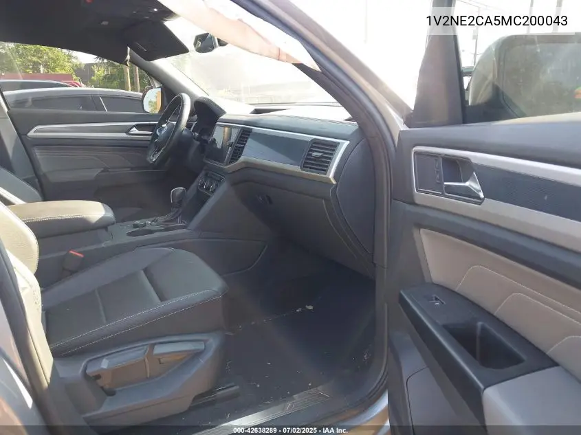 2021 Volkswagen Atlas Cross Sport 3.6L V6 Se W/Technology R-Line VIN: 1V2NE2CA5MC200043 Lot: 42638289