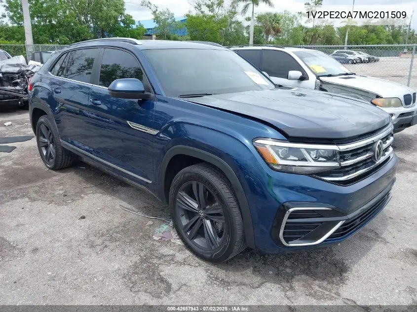 2021 Volkswagen Atlas Cross Sport 3.6L V6 Se W/Technology R-Line VIN: 1V2PE2CA7MC201509 Lot: 42657943
