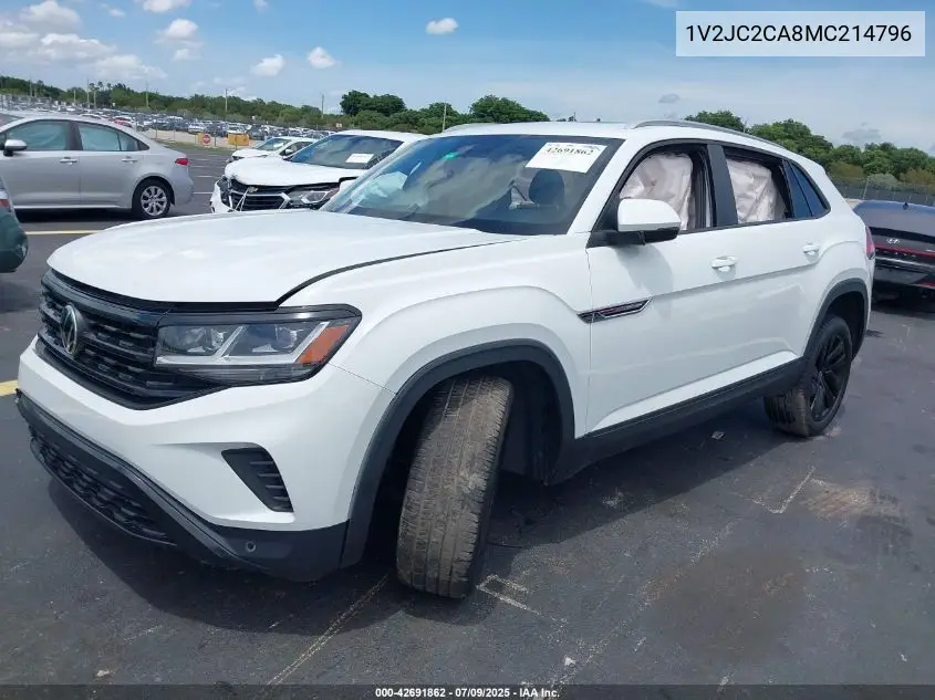 2021 Volkswagen Atlas Cross Sport 2.0T Se W/Technology VIN: 1V2JC2CA8MC214796 Lot: 42691862