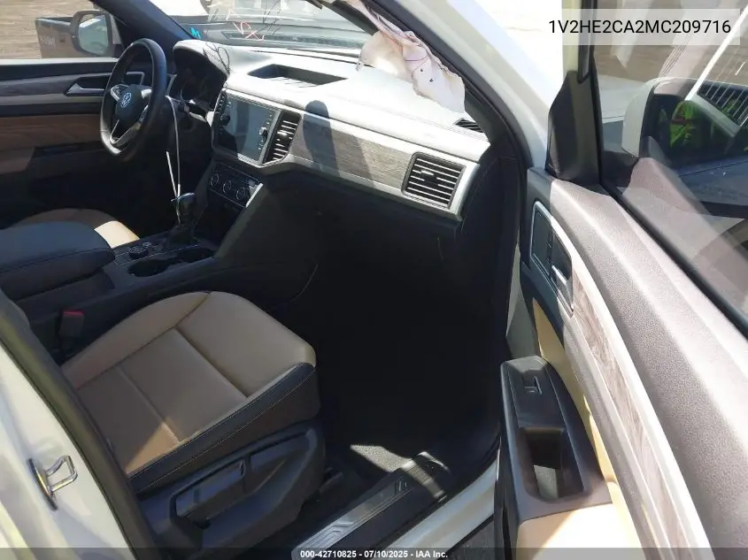 2021 Volkswagen Atlas Cross Sport 3.6L V6 Se W/Technology VIN: 1V2HE2CA2MC209716 Lot: 42710825