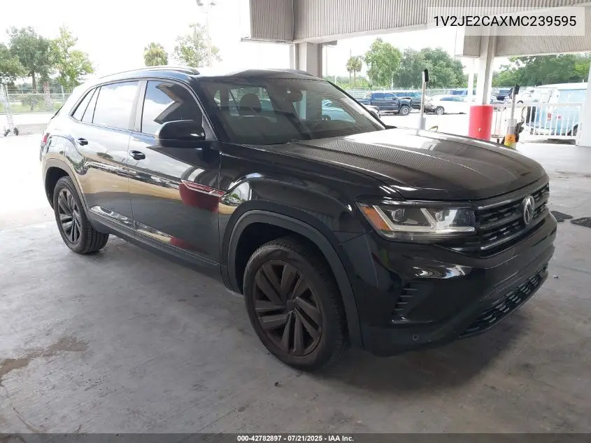 2021 Volkswagen Atlas Cross Sport 3.6L V6 Se W/Technology VIN: 1V2JE2CAXMC239595 Lot: 42782897