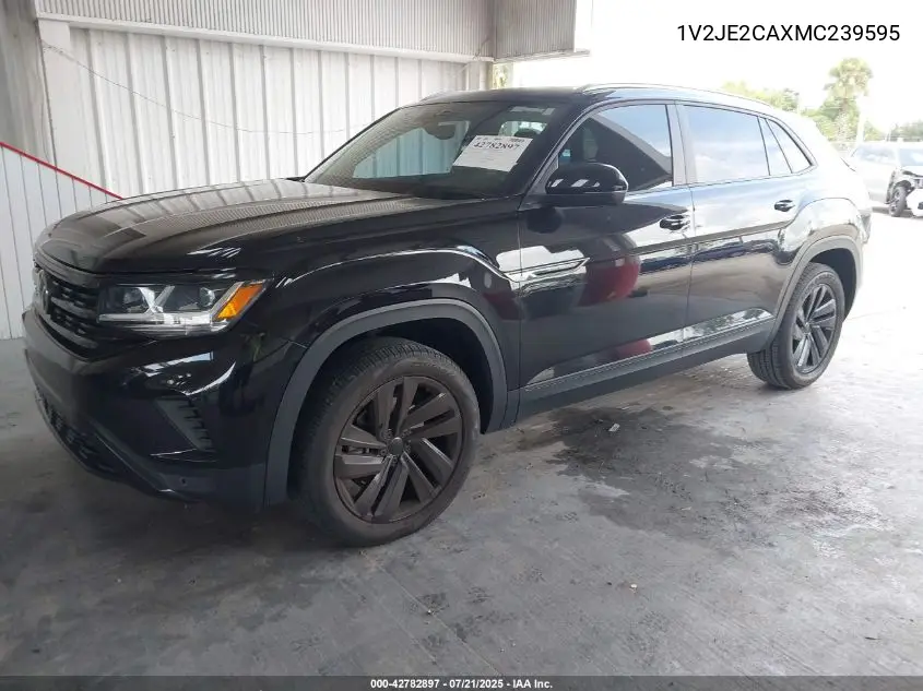 2021 Volkswagen Atlas Cross Sport 3.6L V6 Se W/Technology VIN: 1V2JE2CAXMC239595 Lot: 42782897