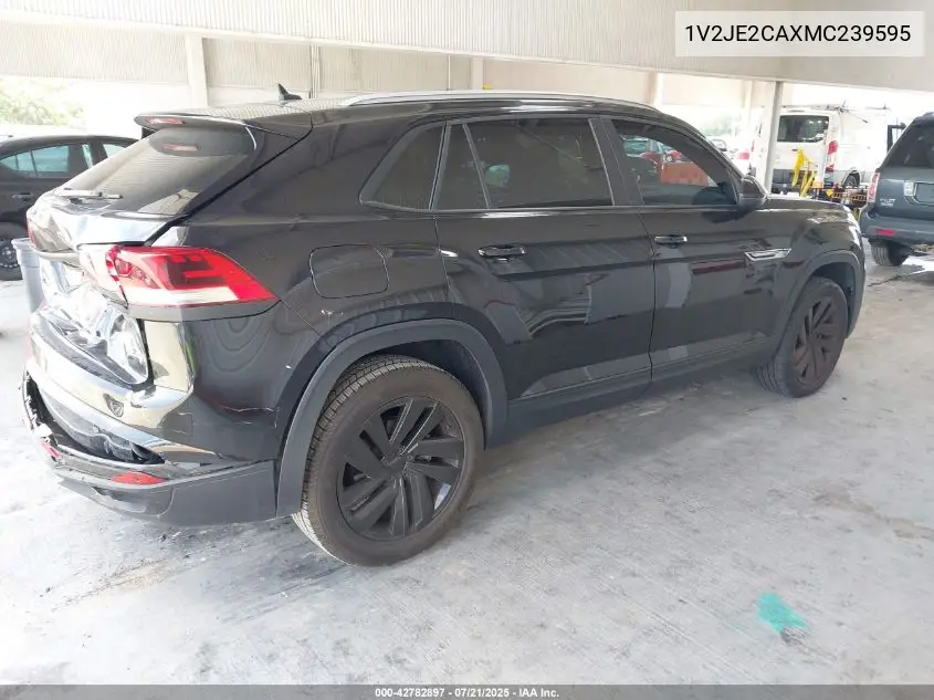 2021 Volkswagen Atlas Cross Sport 3.6L V6 Se W/Technology VIN: 1V2JE2CAXMC239595 Lot: 42782897