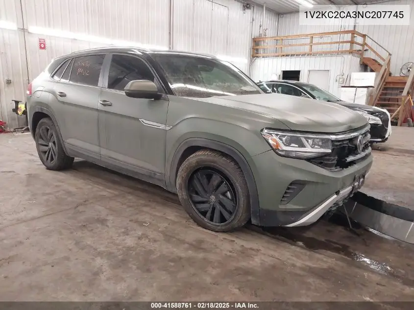 2022 Volkswagen Atlas Cross Sport 2.0T Se W/Technology VIN: 1V2KC2CA3NC207745 Lot: 41588761