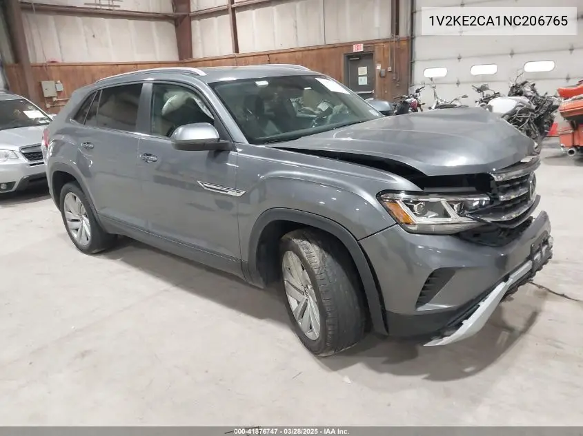 2022 Volkswagen Atlas Cross Sport 3.6L V6 Se W/Technology VIN: 1V2KE2CA1NC206765 Lot: 41876747