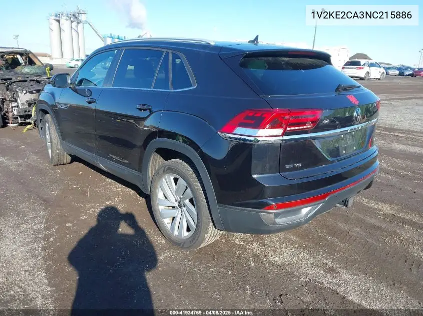 2022 Volkswagen Atlas Cross Sport 3.6L V6 Se W/Technology VIN: 1V2KE2CA3NC215886 Lot: 41934769
