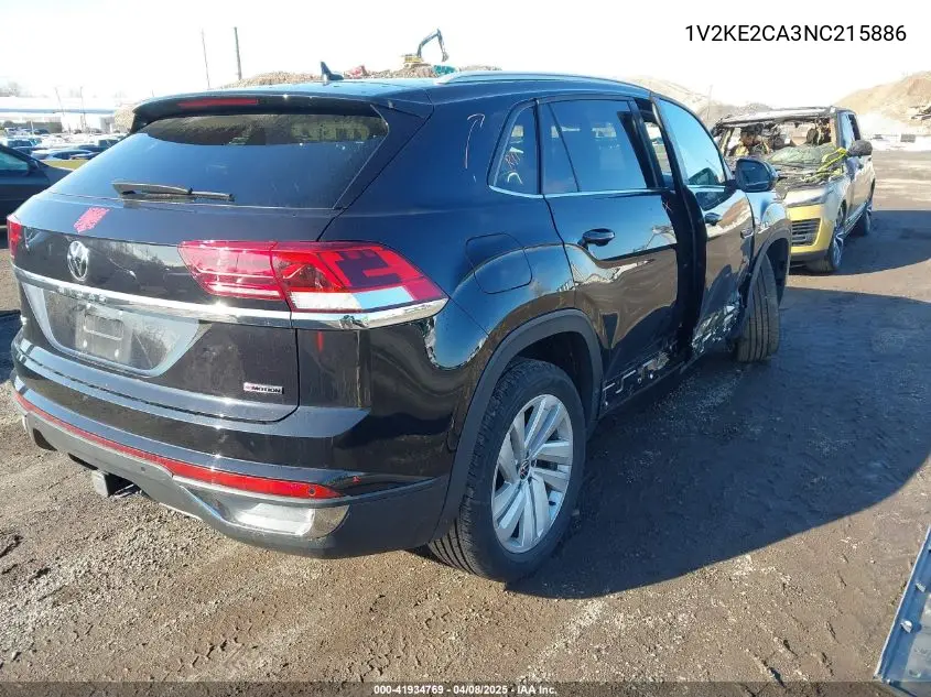 2022 Volkswagen Atlas Cross Sport 3.6L V6 Se W/Technology VIN: 1V2KE2CA3NC215886 Lot: 41934769