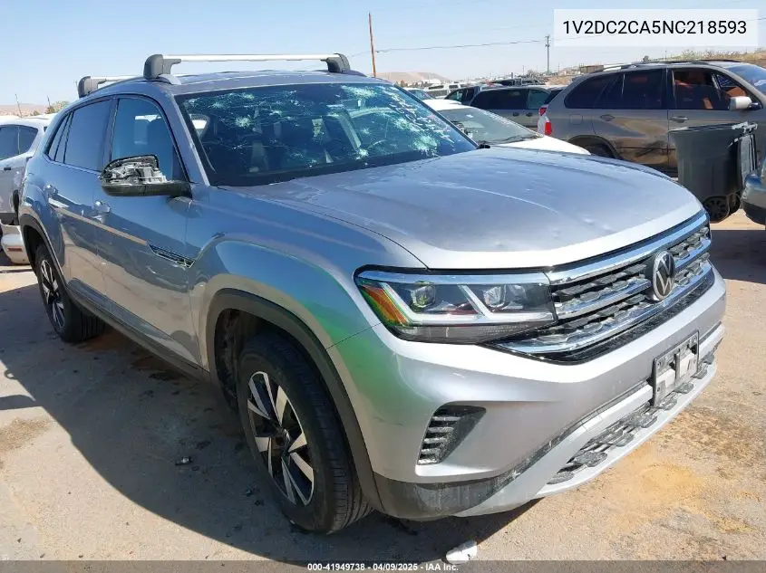 2022 Volkswagen Atlas Cross Sport 2.0T Se VIN: 1V2DC2CA5NC218593 Lot: 41949738