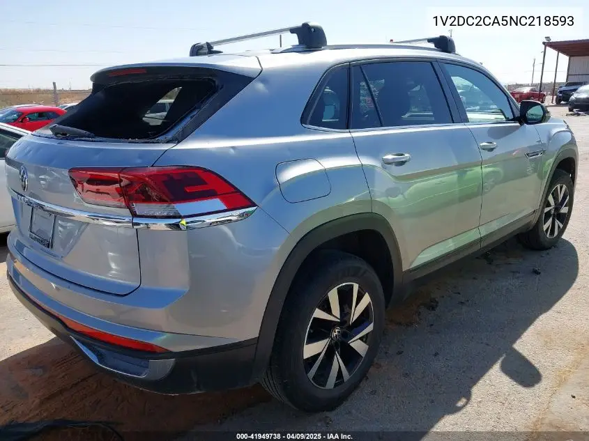 2022 Volkswagen Atlas Cross Sport 2.0T Se VIN: 1V2DC2CA5NC218593 Lot: 41949738