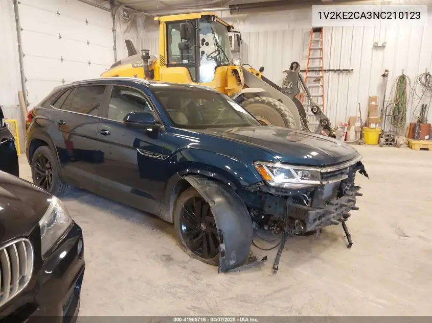 2022 Volkswagen Atlas Cross Sport 3.6L V6 Se W/Technology VIN: 1V2KE2CA3NC210123 Lot: 41965716