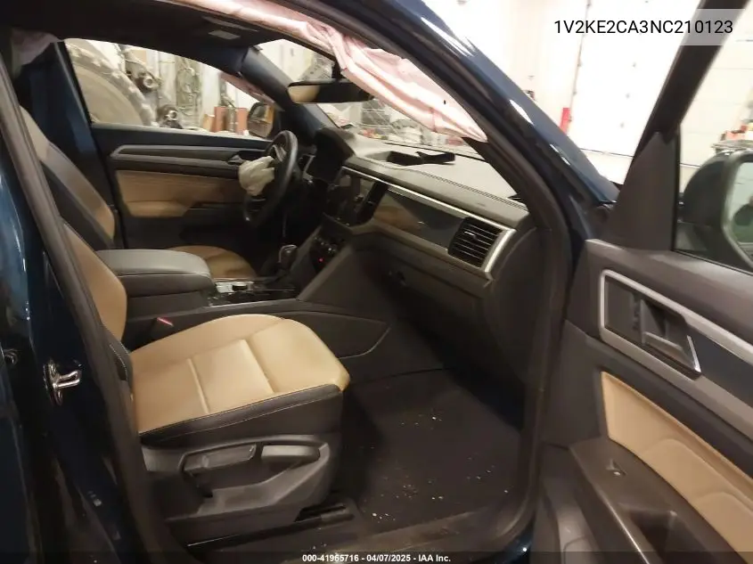 2022 Volkswagen Atlas Cross Sport 3.6L V6 Se W/Technology VIN: 1V2KE2CA3NC210123 Lot: 41965716