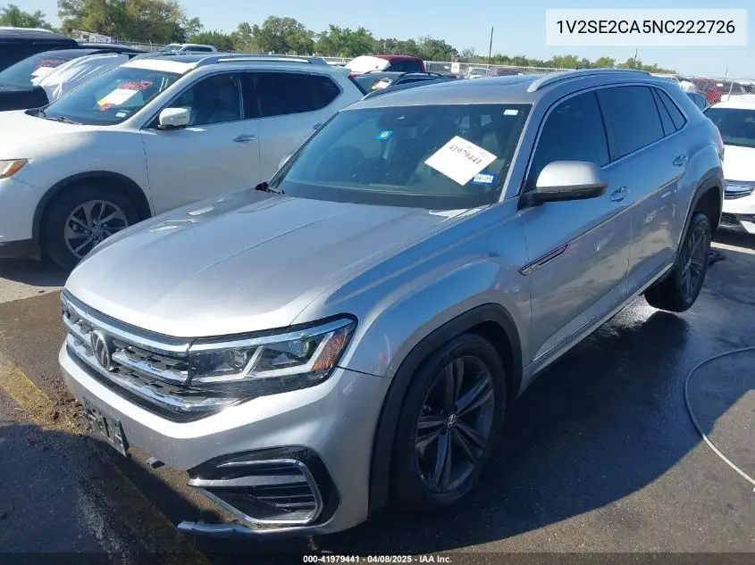 2022 Volkswagen Atlas Cross Sport 3.6L V6 Sel R-Line VIN: 1V2SE2CA5NC222726 Lot: 41979441