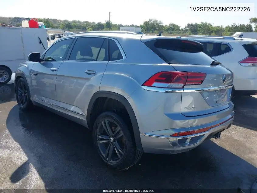 2022 Volkswagen Atlas Cross Sport 3.6L V6 Sel R-Line VIN: 1V2SE2CA5NC222726 Lot: 41979441
