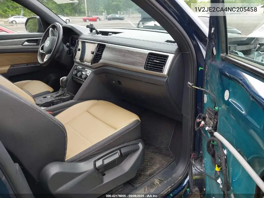 2022 Volkswagen Atlas Cross Sport 3.6L V6 Se W/Technology VIN: 1V2JE2CA4NC205458 Lot: 42176005