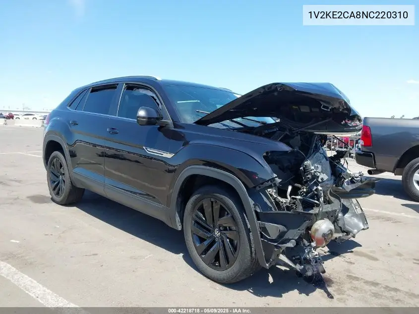 2022 Volkswagen Atlas Cross Sport 3.6L V6 Se W/Technology VIN: 1V2KE2CA8NC220310 Lot: 42218718