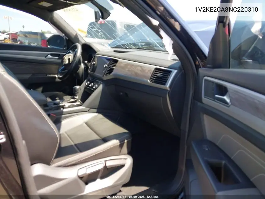2022 Volkswagen Atlas Cross Sport 3.6L V6 Se W/Technology VIN: 1V2KE2CA8NC220310 Lot: 42218718