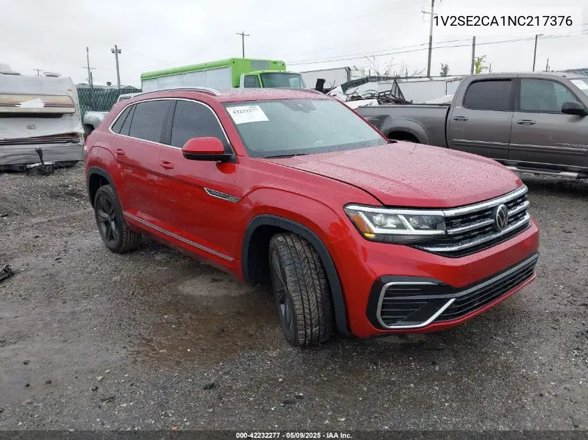 2022 Volkswagen Atlas Cross Sport 3.6L V6 Sel R-Line VIN: 1V2SE2CA1NC217376 Lot: 42232277
