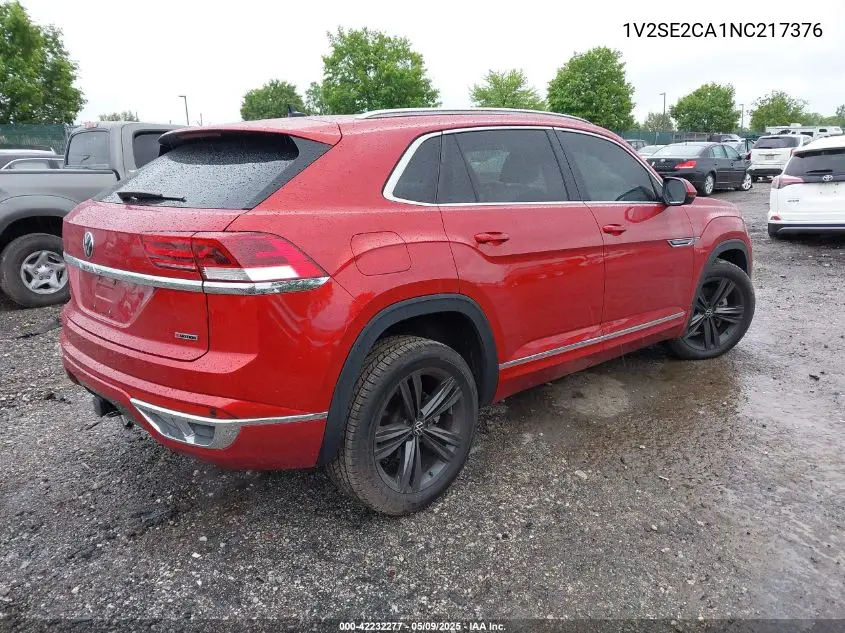 2022 Volkswagen Atlas Cross Sport 3.6L V6 Sel R-Line VIN: 1V2SE2CA1NC217376 Lot: 42232277