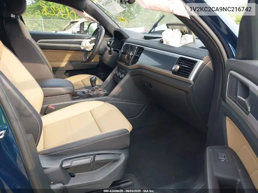 2022 Volkswagen Atlas Cross Sport 2.0T Se W/Technology VIN: 1V2KC2CA9NC216742 Lot: 42406428
