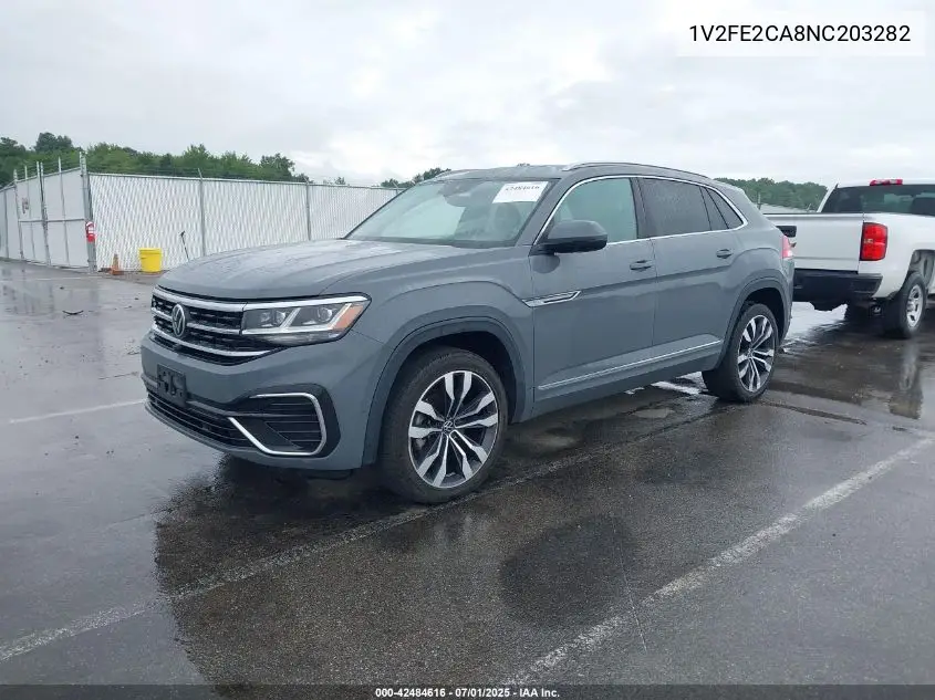 2022 Volkswagen Atlas Cross Sport 3.6L V6 Sel Premium R-Line VIN: 1V2FE2CA8NC203282 Lot: 42484616