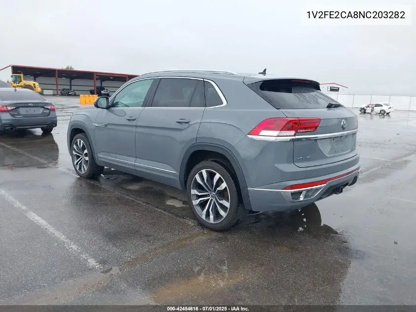 2022 Volkswagen Atlas Cross Sport 3.6L V6 Sel Premium R-Line VIN: 1V2FE2CA8NC203282 Lot: 42484616