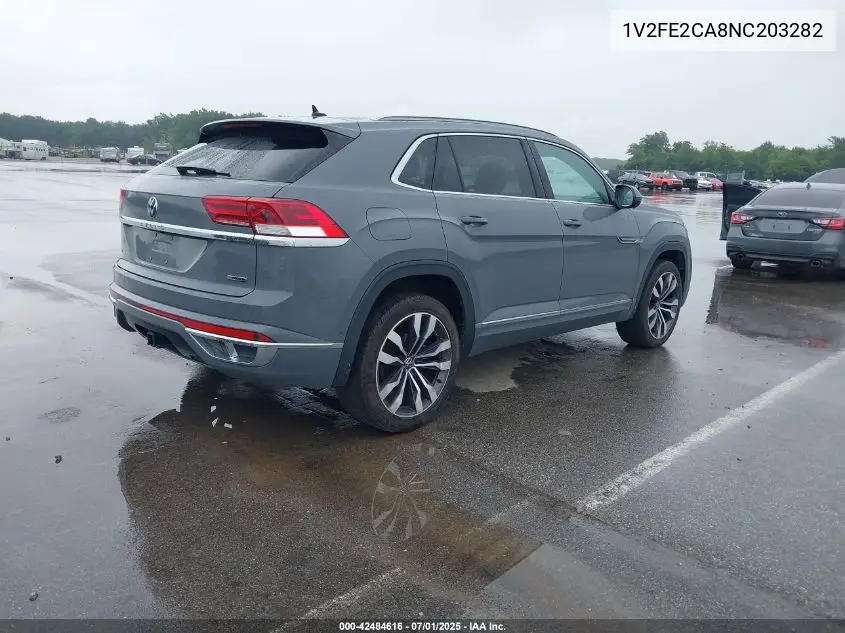 2022 Volkswagen Atlas Cross Sport 3.6L V6 Sel Premium R-Line VIN: 1V2FE2CA8NC203282 Lot: 42484616