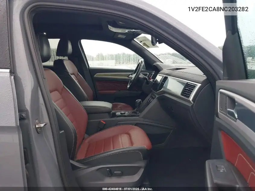 2022 Volkswagen Atlas Cross Sport 3.6L V6 Sel Premium R-Line VIN: 1V2FE2CA8NC203282 Lot: 42484616