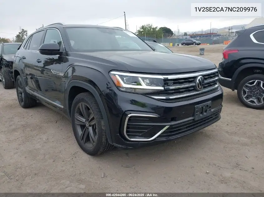 2022 Volkswagen Atlas Cross Sport 3.6L V6 Sel R-Line VIN: 1V2SE2CA7NC209976 Lot: 42544265