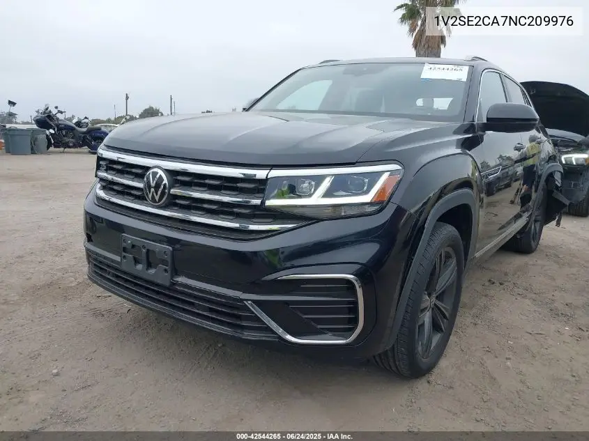 2022 Volkswagen Atlas Cross Sport 3.6L V6 Sel R-Line VIN: 1V2SE2CA7NC209976 Lot: 42544265