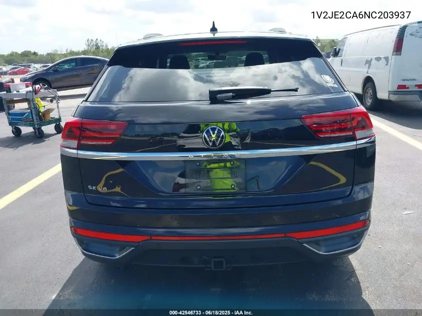 2022 Volkswagen Atlas Cross Sport 3.6L V6 Se W/Technology VIN: 1V2JE2CA6NC203937 Lot: 42546733