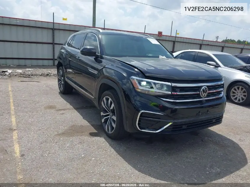 2022 Volkswagen Atlas Cross Sport 3.6L V6 Sel Premium R-Line VIN: 1V2FE2CA5NC206298 Lot: 42557336