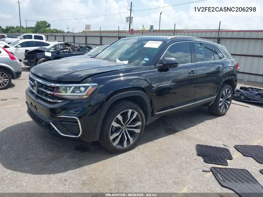 2022 Volkswagen Atlas Cross Sport 3.6L V6 Sel Premium R-Line VIN: 1V2FE2CA5NC206298 Lot: 42557336