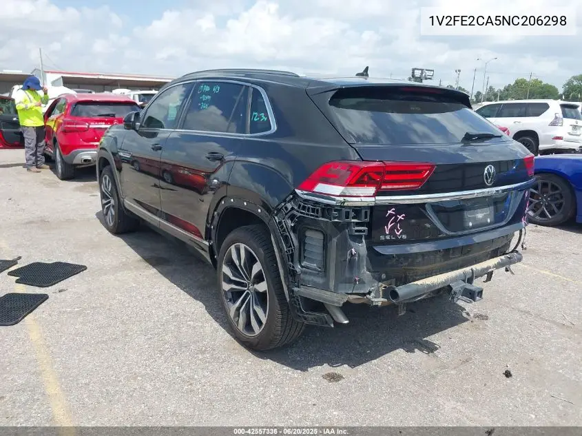 2022 Volkswagen Atlas Cross Sport 3.6L V6 Sel Premium R-Line VIN: 1V2FE2CA5NC206298 Lot: 42557336