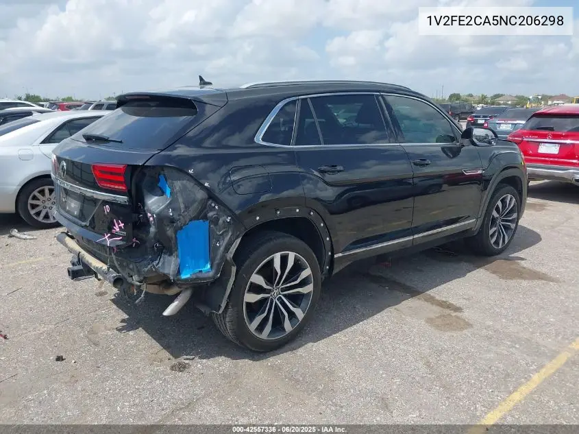 2022 Volkswagen Atlas Cross Sport 3.6L V6 Sel Premium R-Line VIN: 1V2FE2CA5NC206298 Lot: 42557336