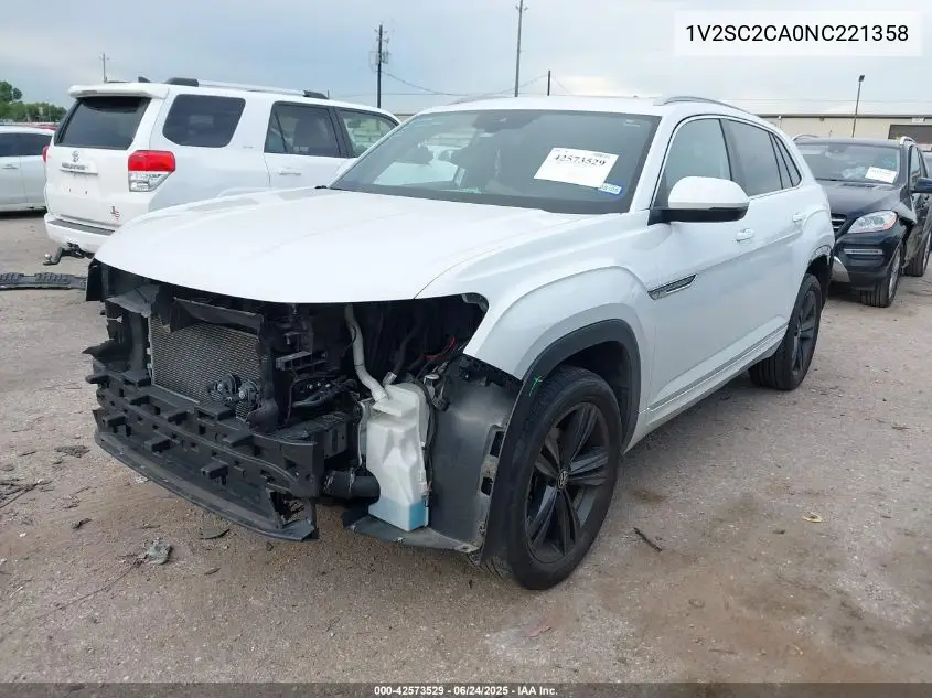 2022 Volkswagen Atlas Cross Sport 2.0T Sel R-Line VIN: 1V2SC2CA0NC221358 Lot: 42573529