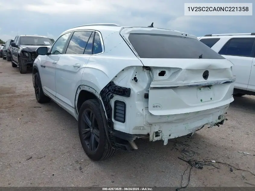 2022 Volkswagen Atlas Cross Sport 2.0T Sel R-Line VIN: 1V2SC2CA0NC221358 Lot: 42573529