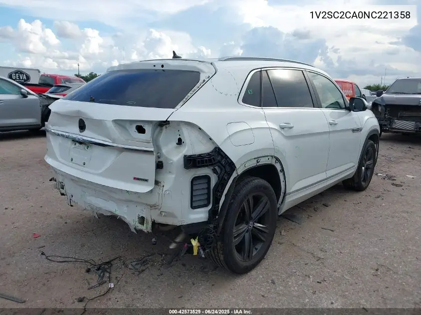 2022 Volkswagen Atlas Cross Sport 2.0T Sel R-Line VIN: 1V2SC2CA0NC221358 Lot: 42573529