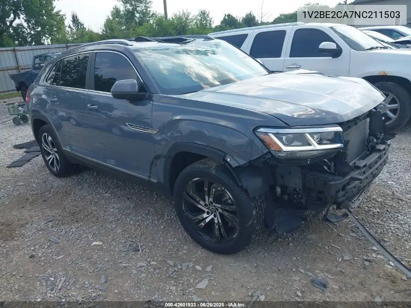 2022 Volkswagen Atlas Cross Sport 3.6L V6 Sel VIN: 1V2BE2CA7NC211503 Lot: 42601933