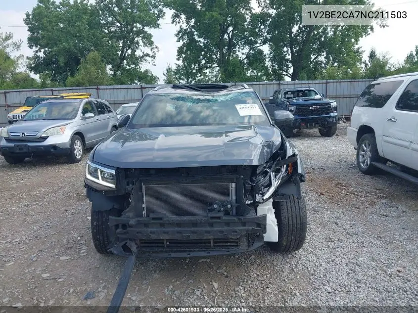 2022 Volkswagen Atlas Cross Sport 3.6L V6 Sel VIN: 1V2BE2CA7NC211503 Lot: 42601933