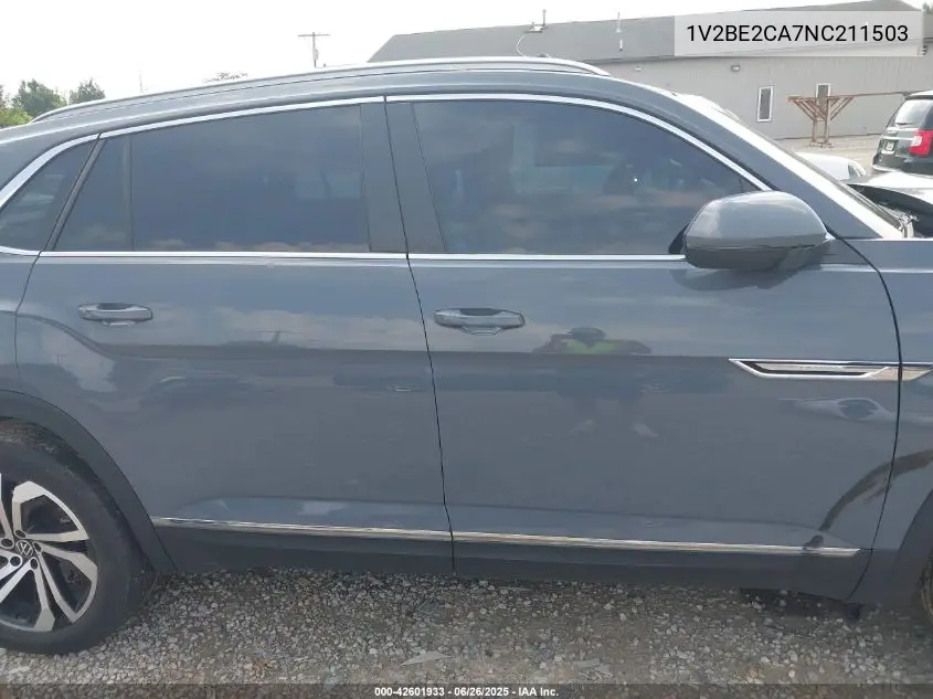 2022 Volkswagen Atlas Cross Sport 3.6L V6 Sel VIN: 1V2BE2CA7NC211503 Lot: 42601933