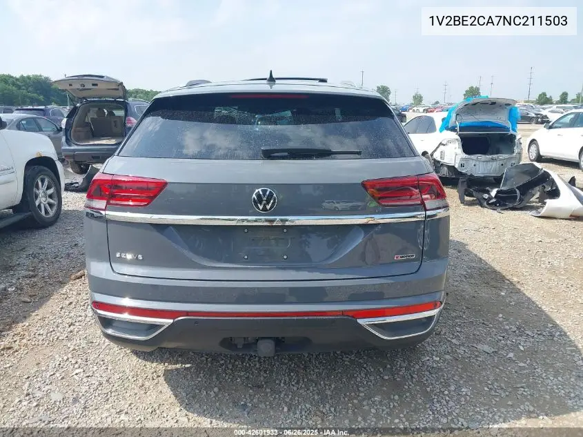 2022 Volkswagen Atlas Cross Sport 3.6L V6 Sel VIN: 1V2BE2CA7NC211503 Lot: 42601933